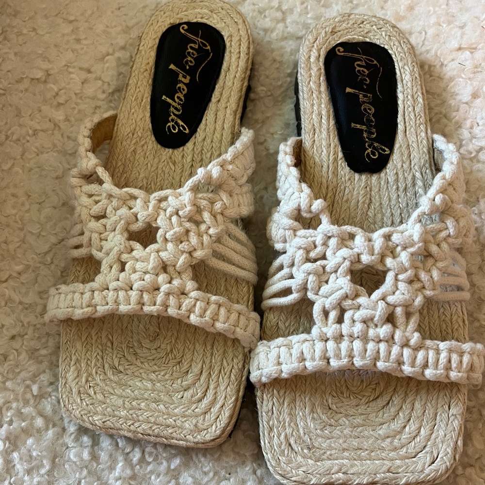 Free People Sandi Macrame Sandal - New - Never Worn - With Original Box